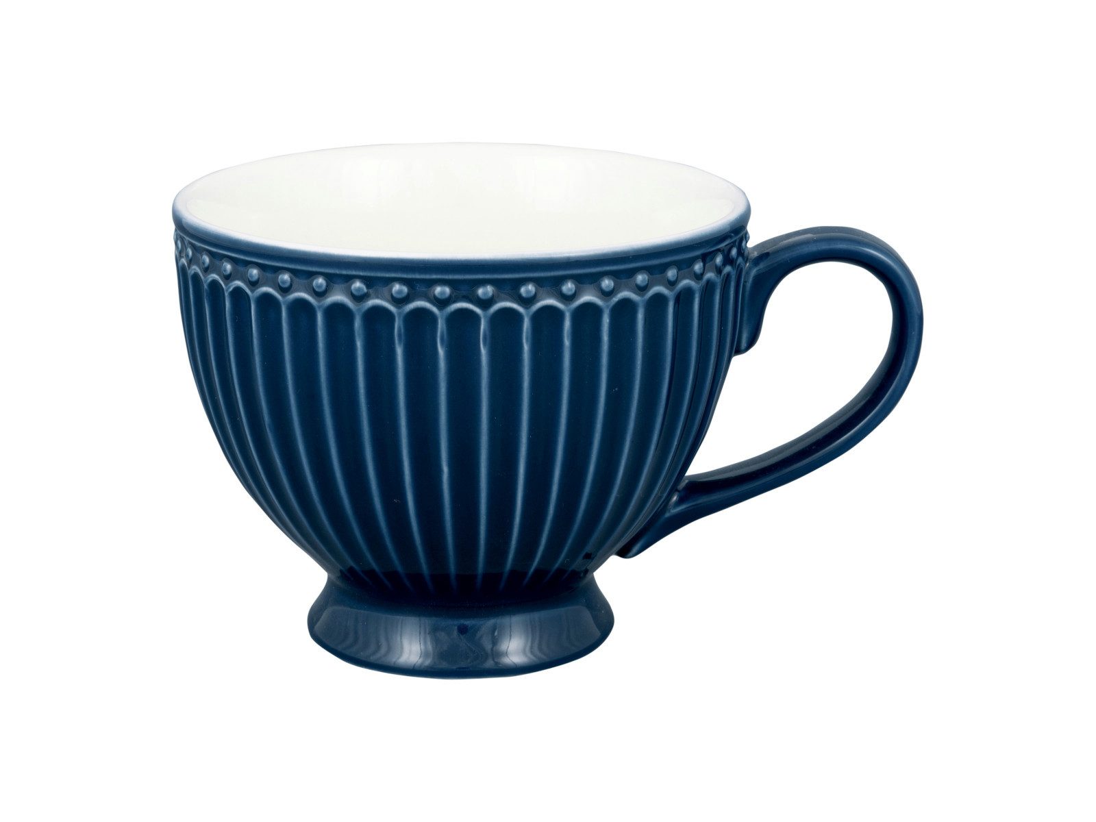 Greengate Tasse Alice Teetasse dark blue 0,4l, Steingut