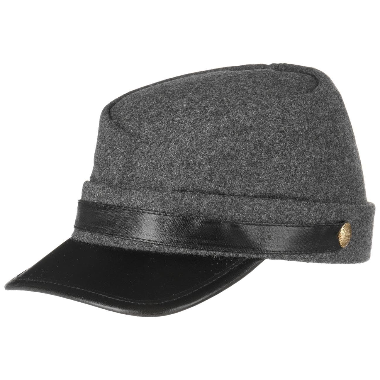 Lipodo Army Cap (1-St) Schirm, Made in mit grau Italy Schirmmütze