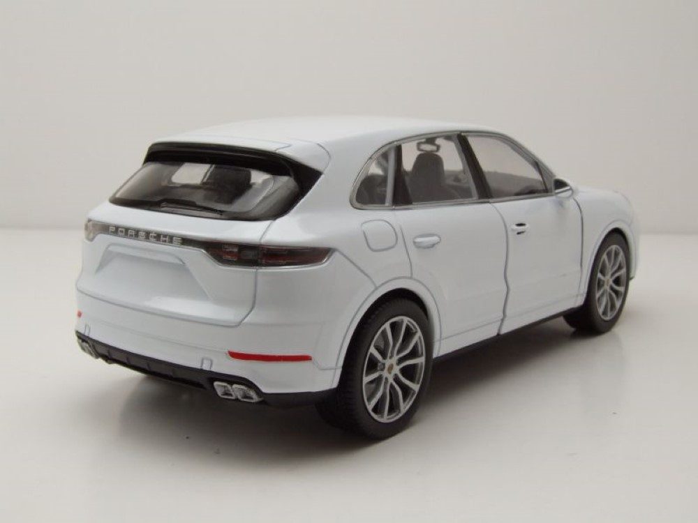 Welly Modellauto Porsche Cayenne Turbo 2018 weiß, Maßstab 1:24