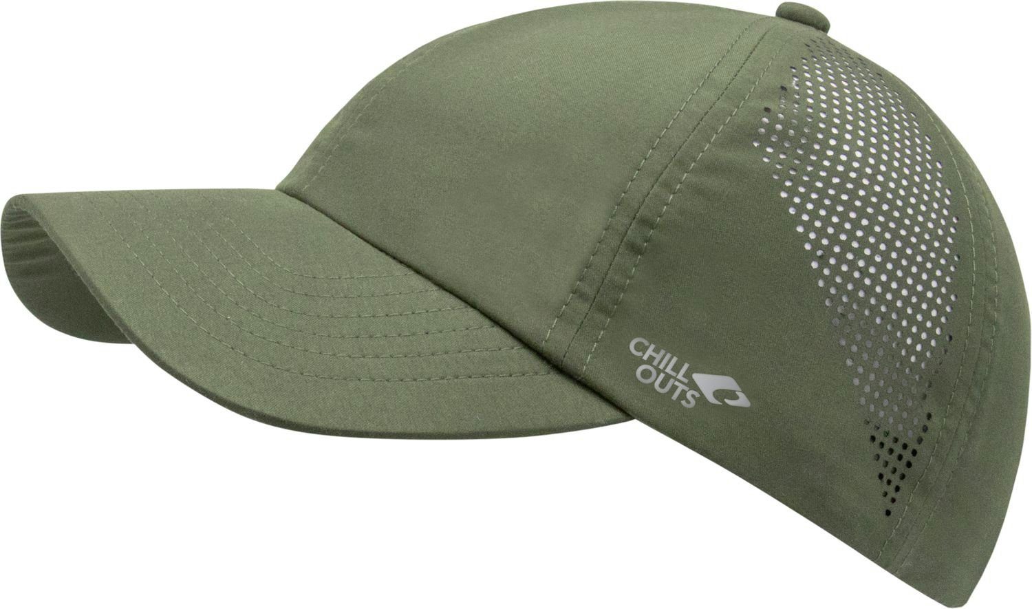 chillouts Baseball Cap Riverside mit 53-olive UV Schutz 50