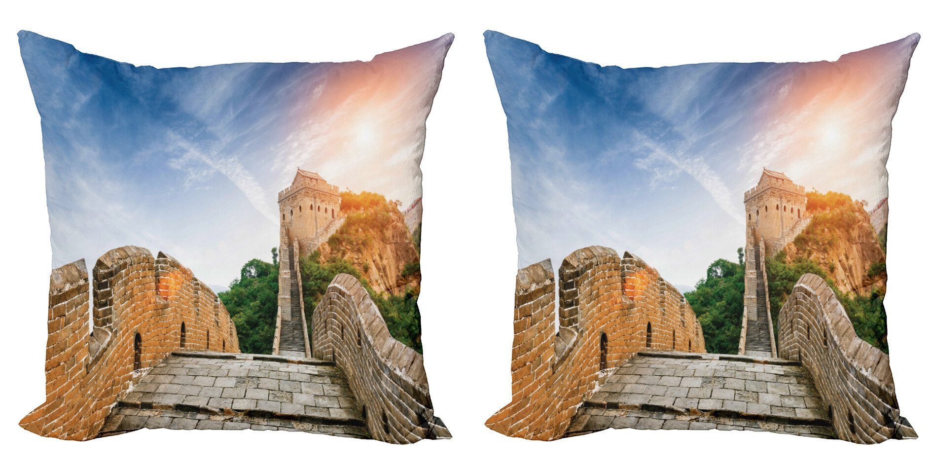 Kissenbezüge Modern Accent Doppelseitiger Digitaldruck, Abakuhaus (2 Stück), Aussicht Monument Cliffs