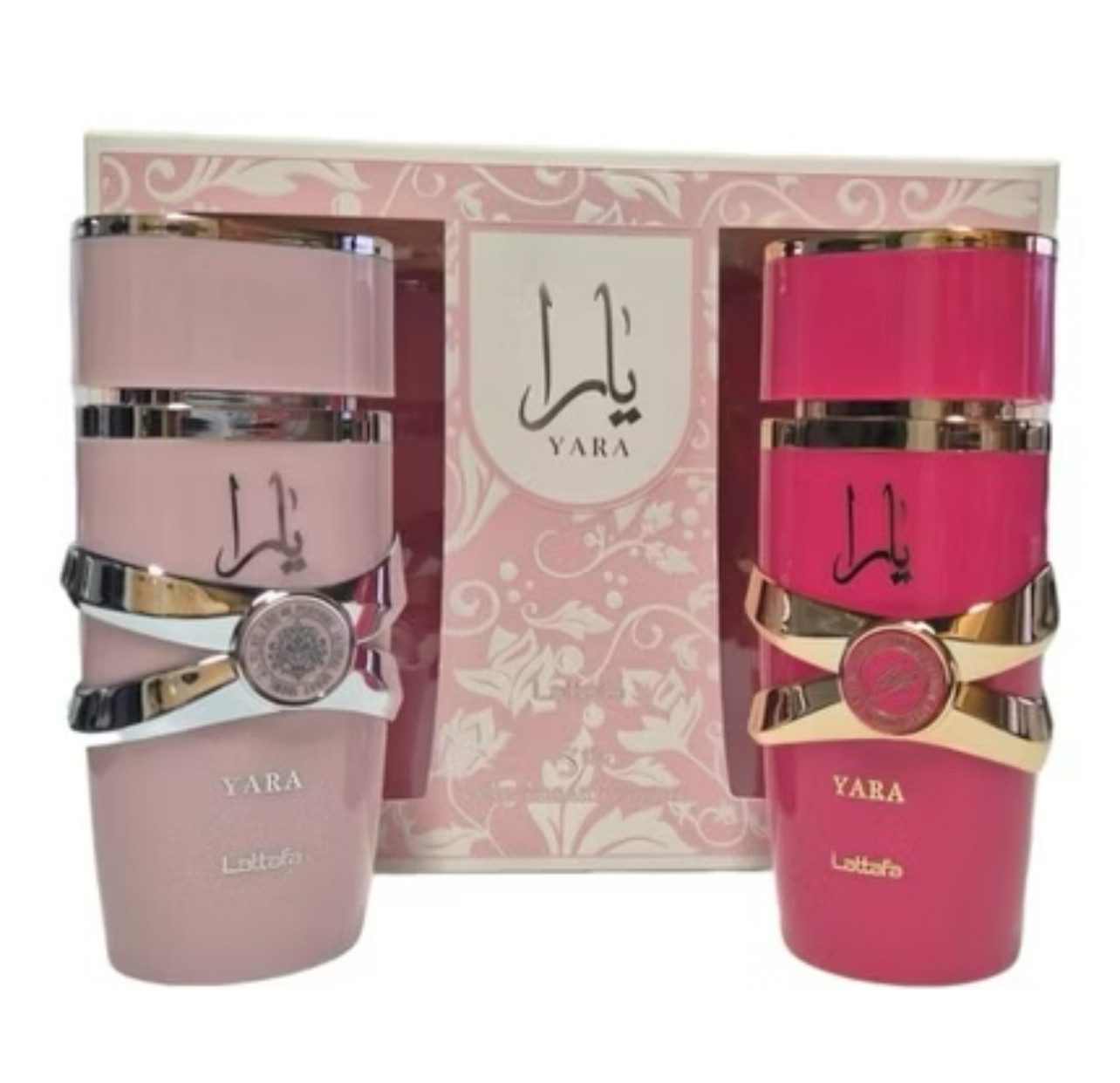 Lattafa Eau de Parfum Anniversary Edition Yara & Yara Candy Set, 2X100ml Geschenkset, Zweiteiliger Damenduft im Set
