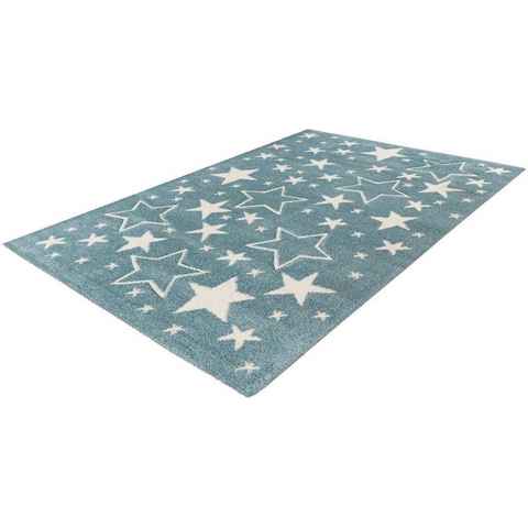 Kinderteppich Amigo 529, Arte Espina, rechteckig, Höhe: 15 mm, Sterne im Konturenschnitt