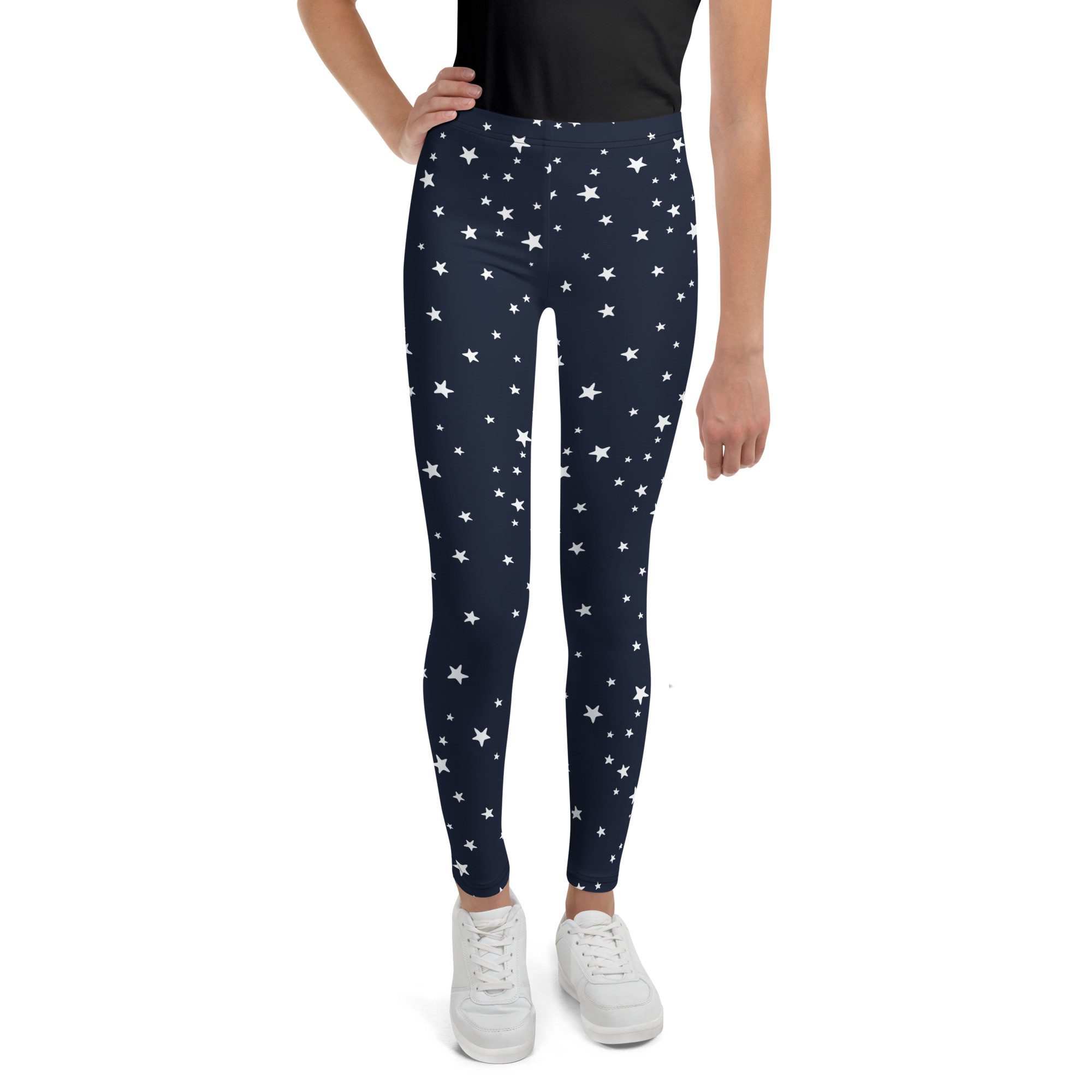 DECALVIBES Leggings Mädchen Leggings für Kinder & Jugendliche Sea of Stars Navy 4-Wege-Stretch, weiches Material, formstabil, komfortabler Sitz
