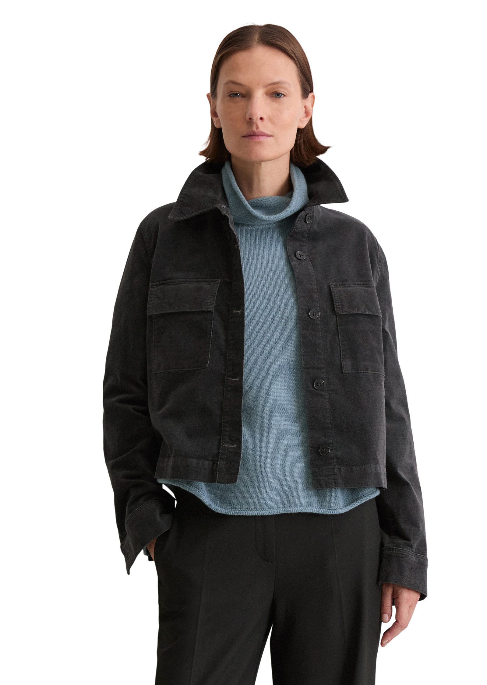 Marc O'Polo Kurzjacke aus Organic-Cotton-Viskose-Stretch günstig online kaufen