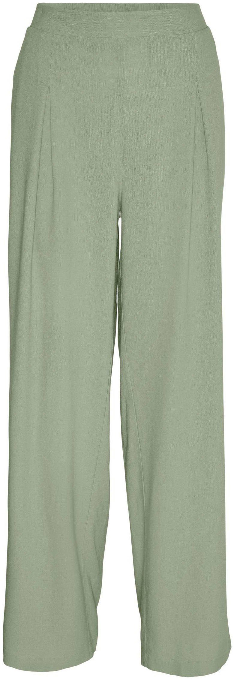 Vero Moda Anzughose VMMYMILO HW WIDE PANTS WVN GA mit Leinen