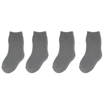 Yalion Kurzsocken Yalion® weiche Kinder Socken mit Vollplüsch 4er Pack Elastisch