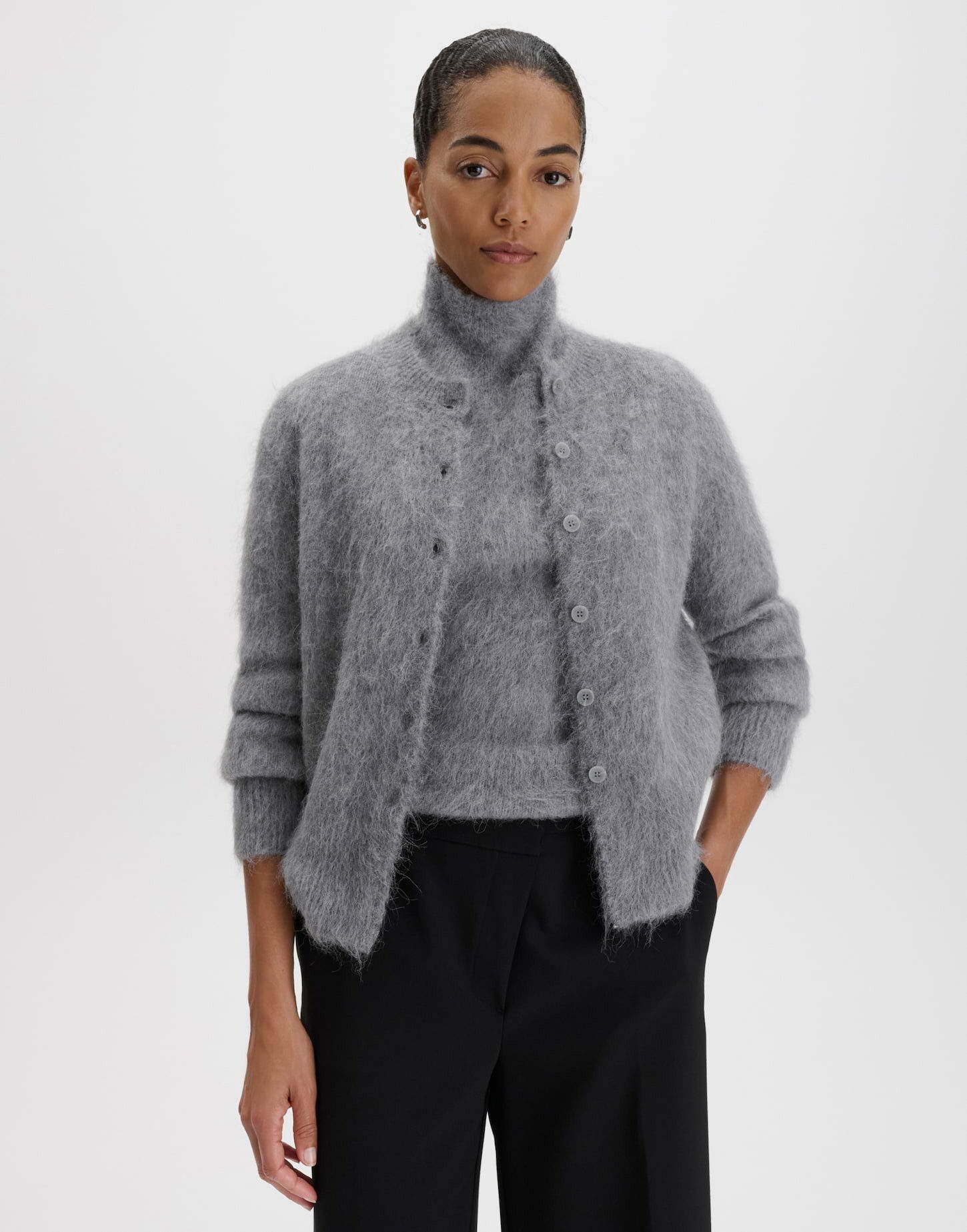 someday Cardigan Tulinda aus weichem Strick Strickbündchen für einen modernen, komfortablen Look