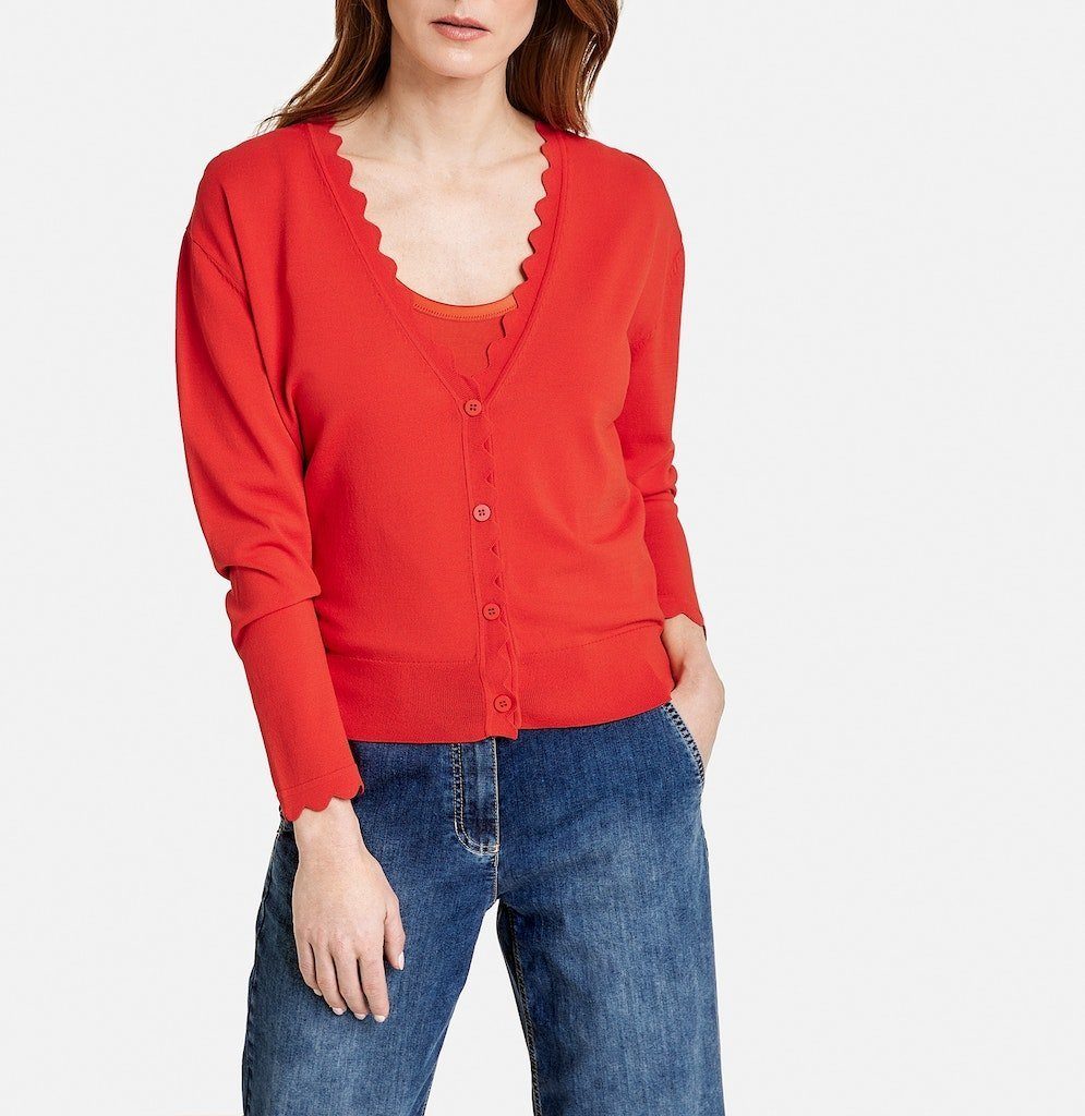 GERRY WEBER Strickcape Gerry Weber / Da.Strickjacke, Poncho / JACKE STRICK