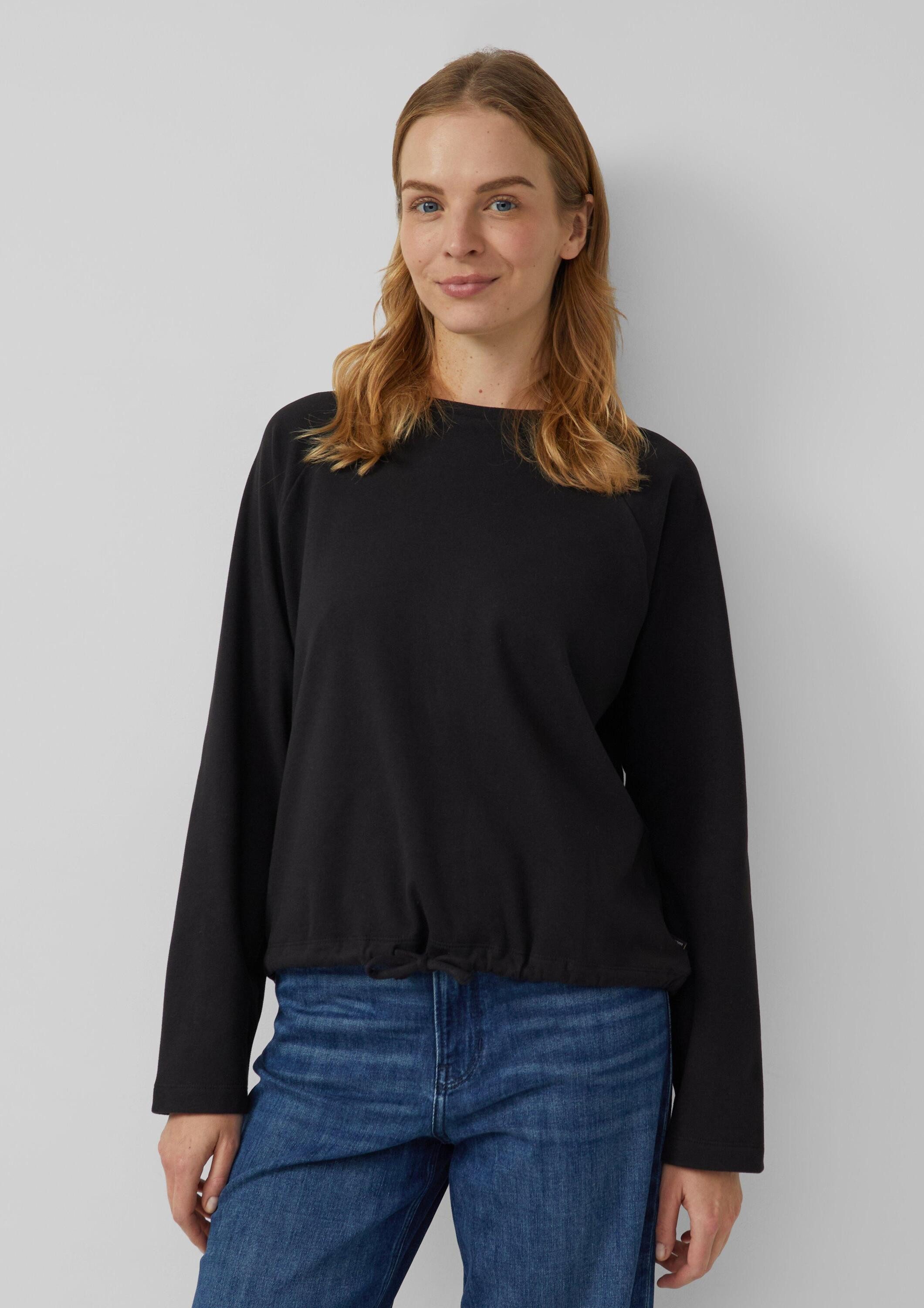 s.Oliver Sweatshirt Sweatshirt Weiches Sweatshirt mit Bindedetail