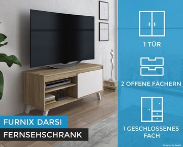 Furnix TV-Schrank DARSI Lowboard Fernsehschrank Kommode 100 oder 140 cm breit Wahl skandinavisches Design