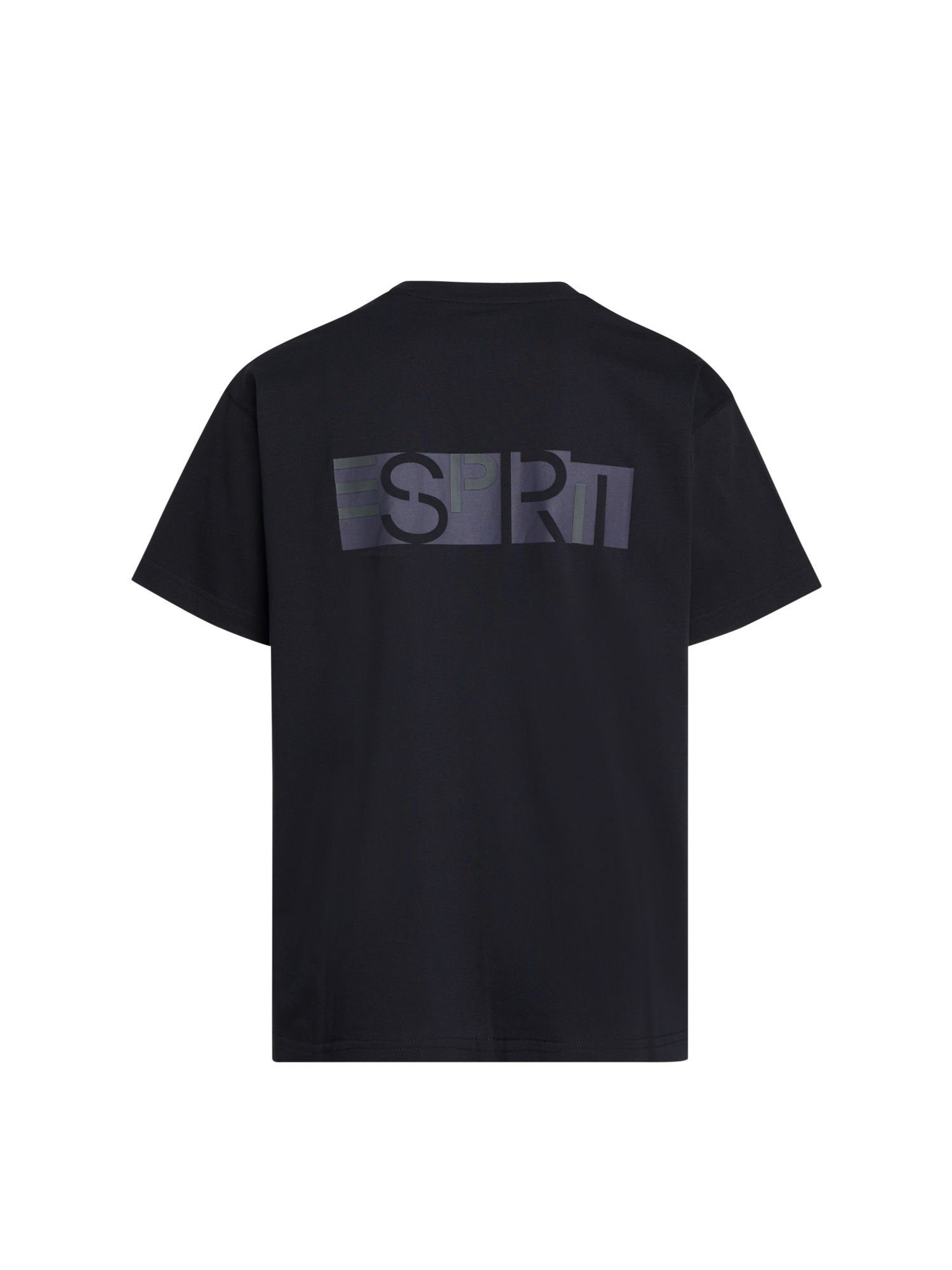 Esprit T-Shirt Yagi Archive T-Shirt mit Logo (1-tlg) BLACK