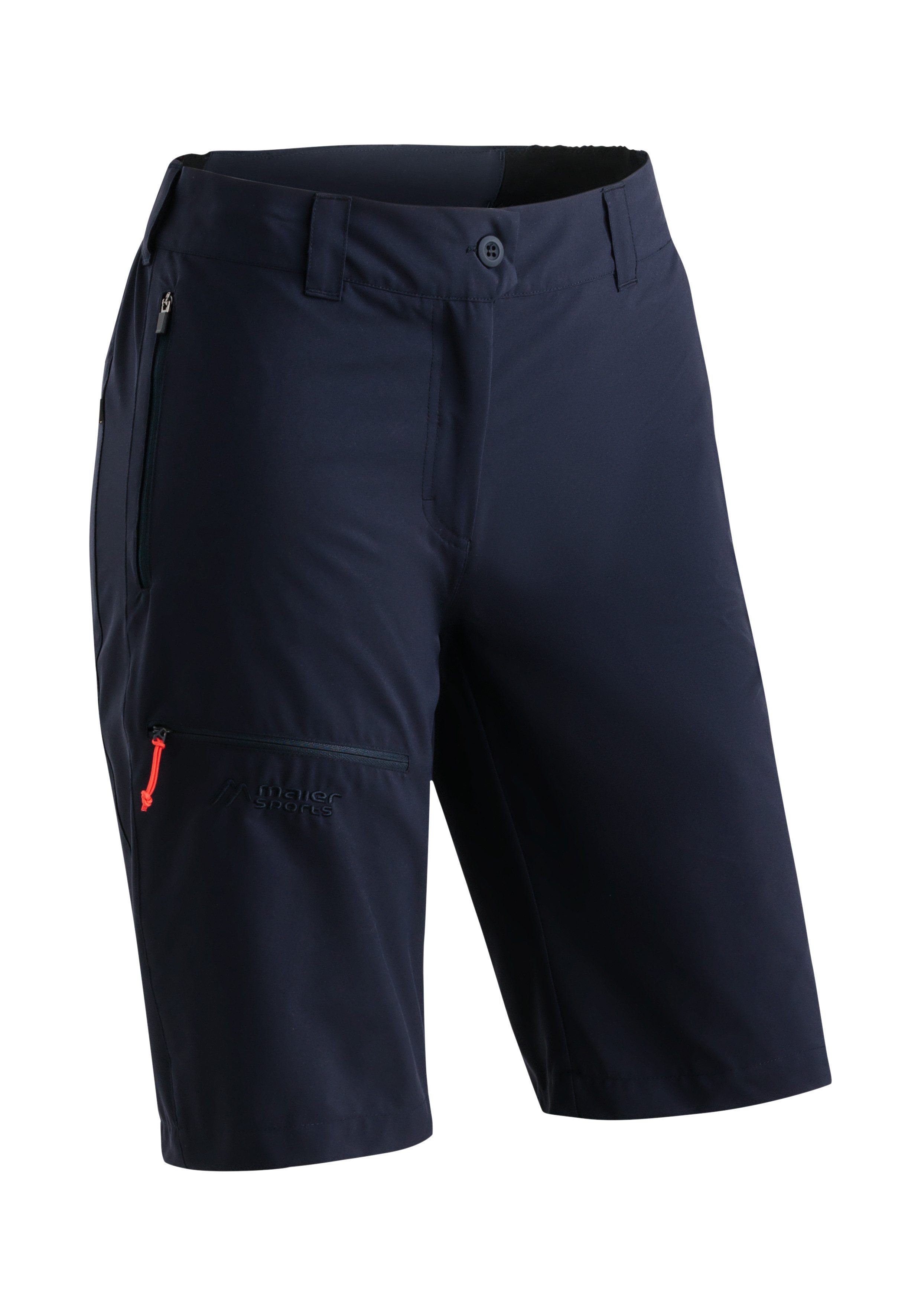 Maier Sports Outdoorhose Lulaka Bermuda Loop Damen Shorts, kurze Wanderhose, Outdoor-Hose, 3 Taschen, Regular Fit
