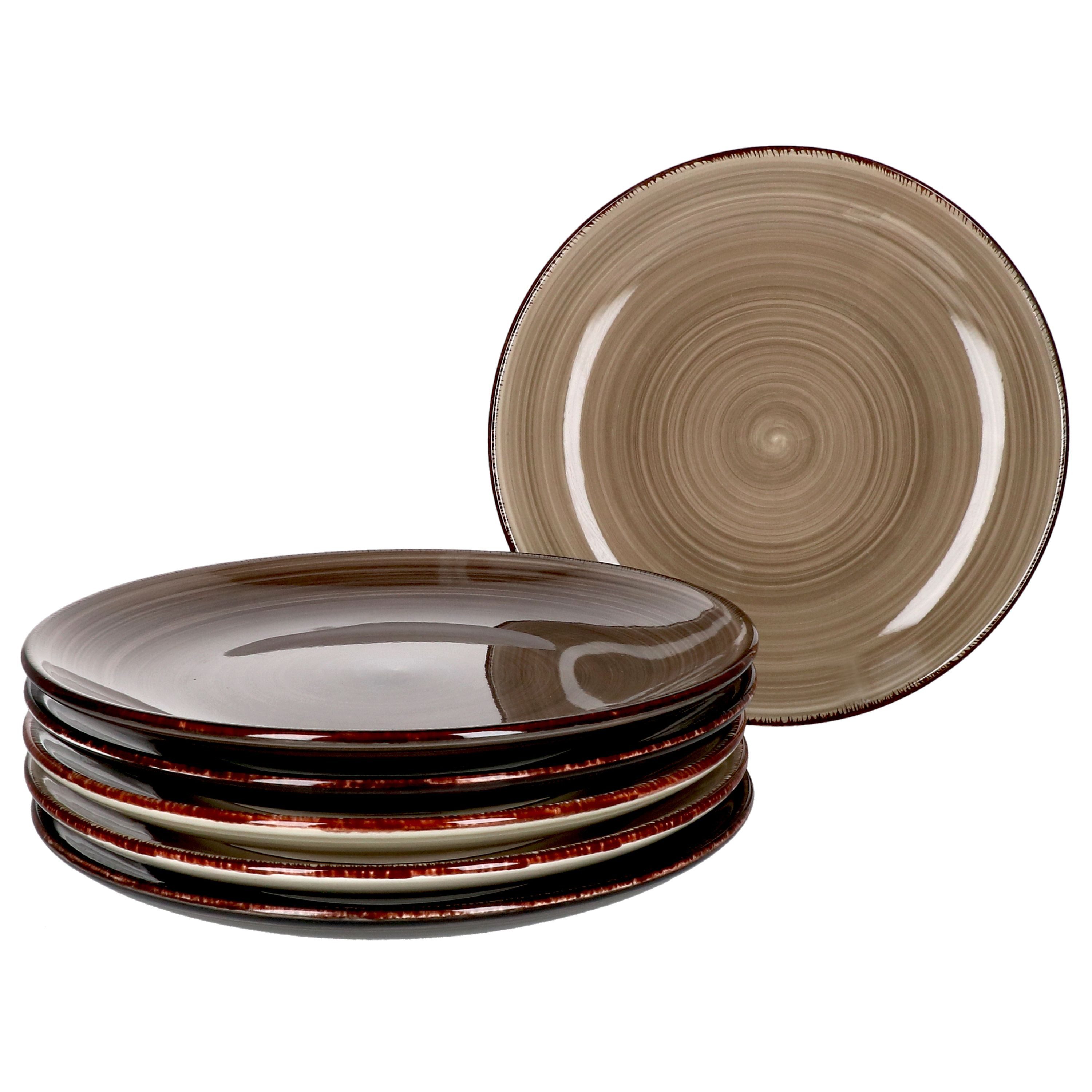 MamboCat Frühstücksteller 6er Set Kuchen- Dessertteller Grey 19,5cm – Bild 2 von 4