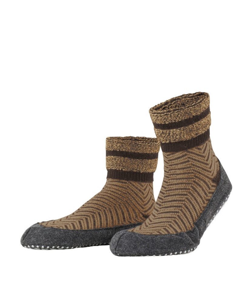 FALKE Cosyshoe (weiche Merinowolle) braun Damen/Herren Hausschuh