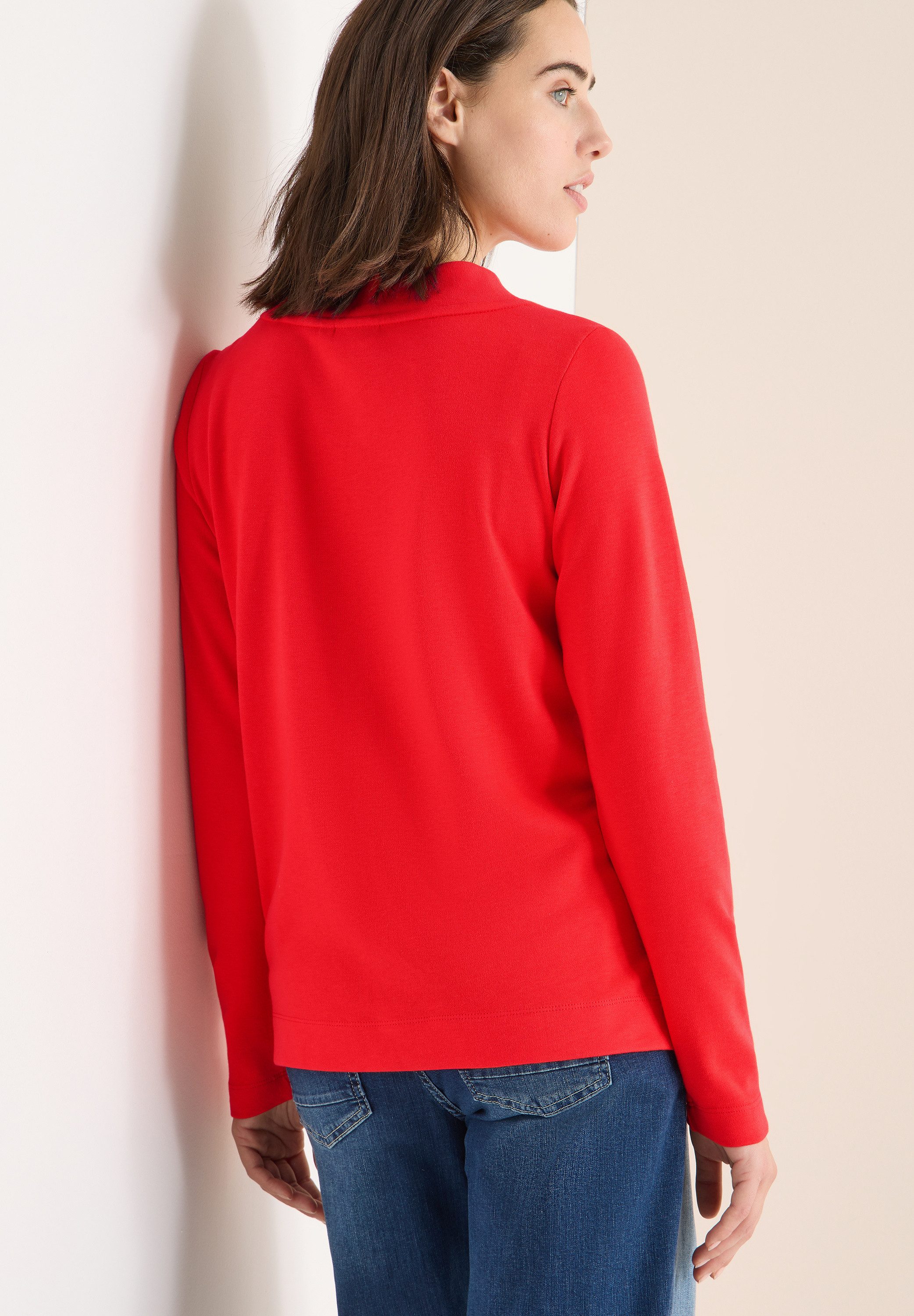 CECIL Langarmshirt mit Stehkragen, Funnelneck günstig online kaufen