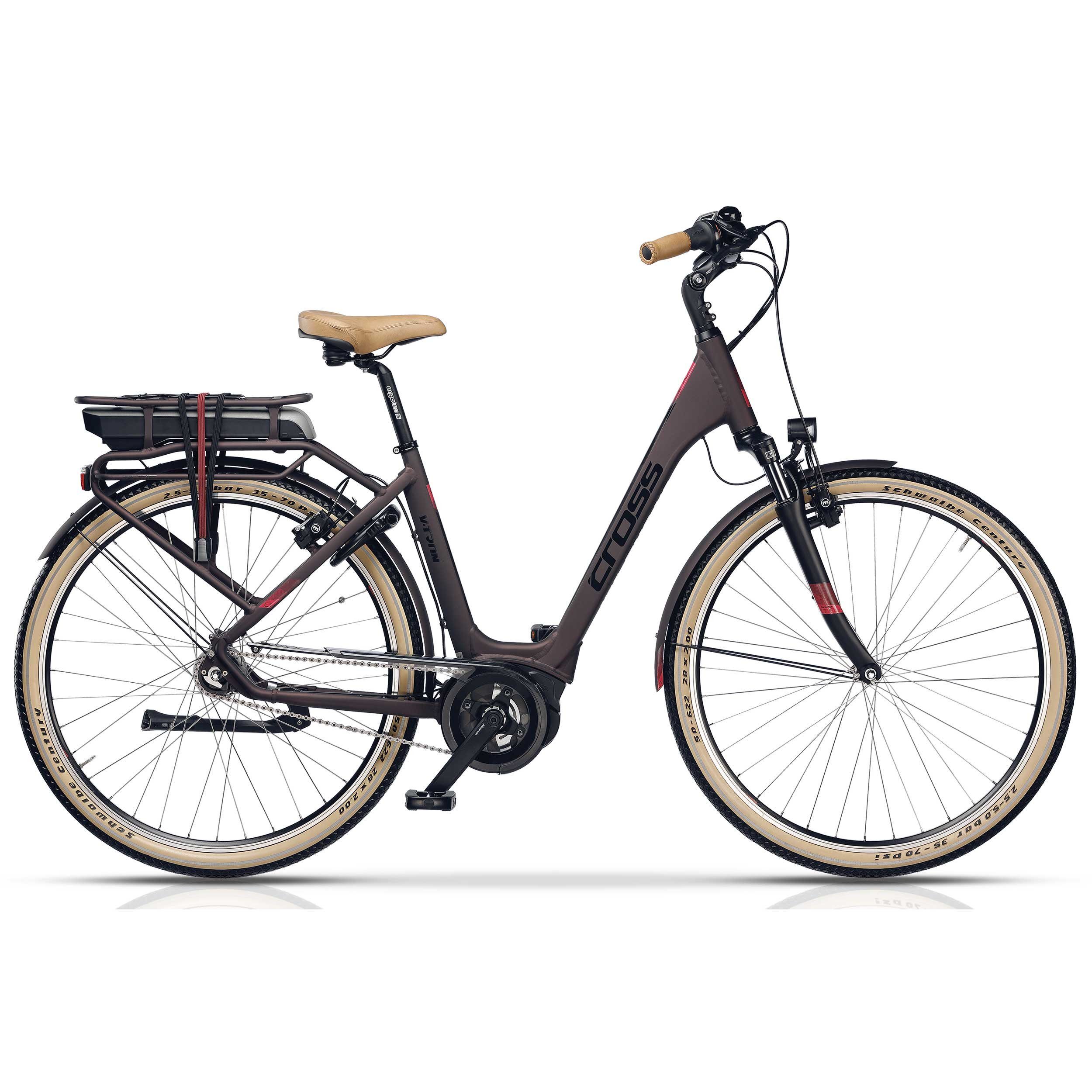 E Bike Damen Bosch Mittelmotor Nabenschaltung Airtracks E-Bike Cityrad 28 Zoll Damen E-Bike BOSCH City Fahrrad V-Tron