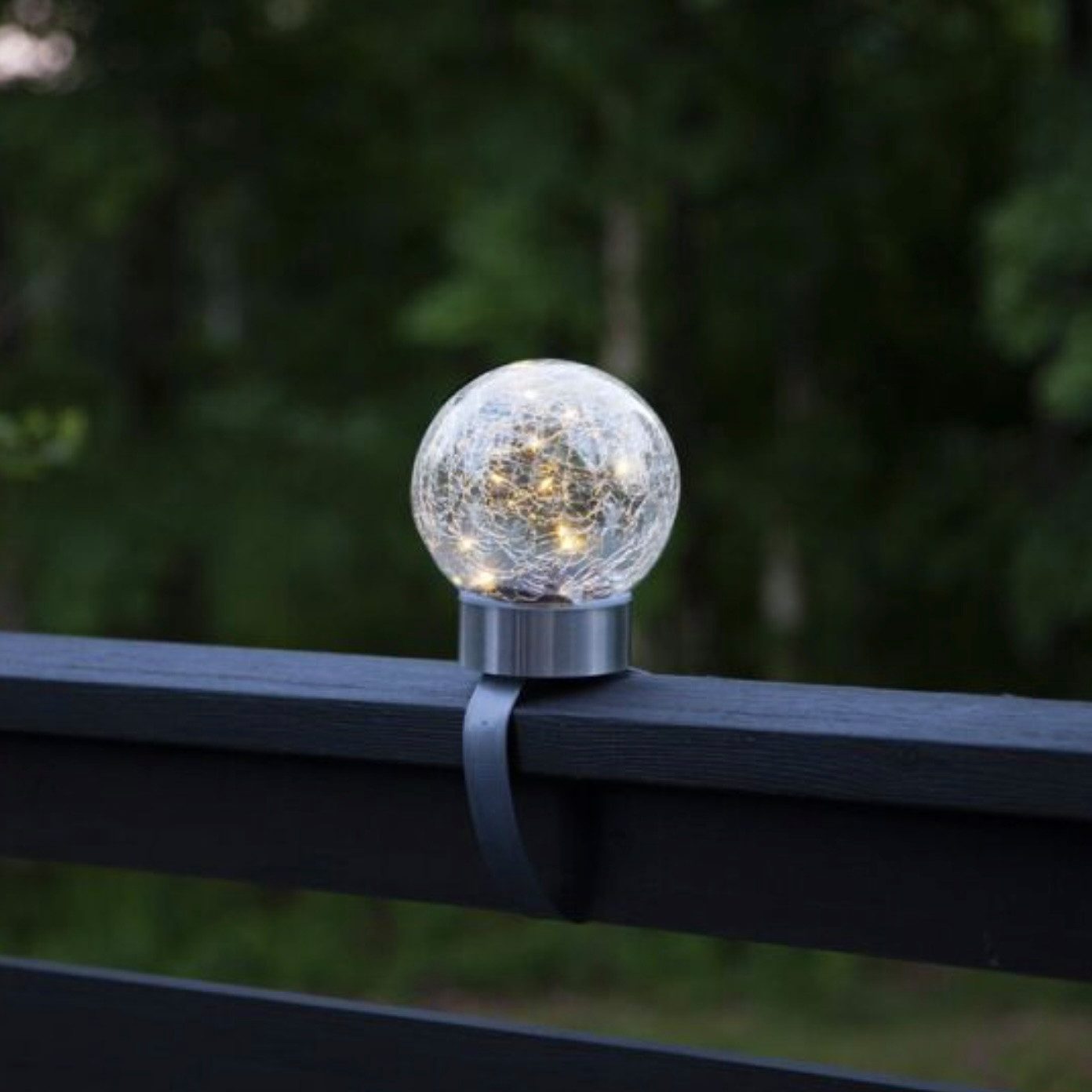 STAR TRADING LED Solarleuchte Glory 3-in-1 Edelstahl Silber, LED fest integriert, Warmweiß