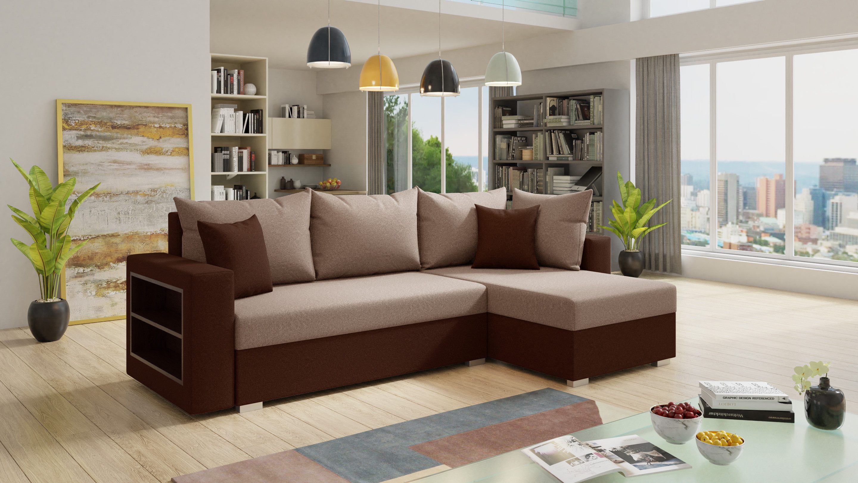 Sofnet Ecksofa Lord, mit Schlaffunktion und günstig online kaufen