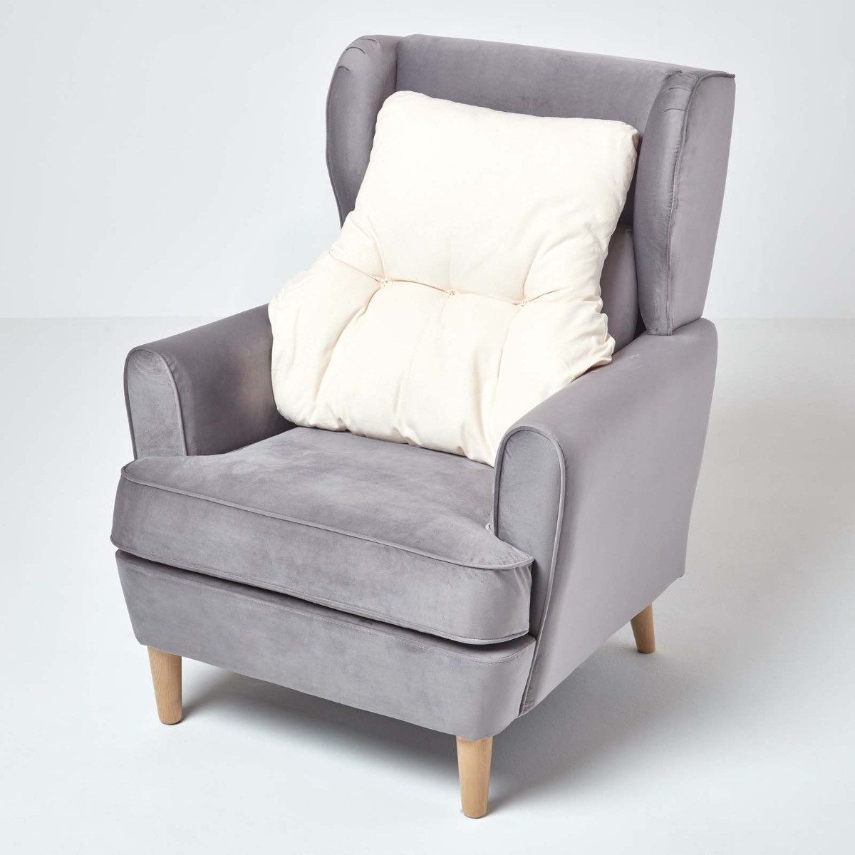 Homescapes Sitzkissen Rückenkissen creme – Rückenstützkissen 68 x 58 cm mit günstig online kaufen