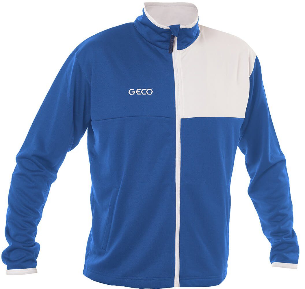 zweifarbig Sportjacke Geco royal Geco Sportswear Trainingsjacke Fußball Trainingsjacke Kusi