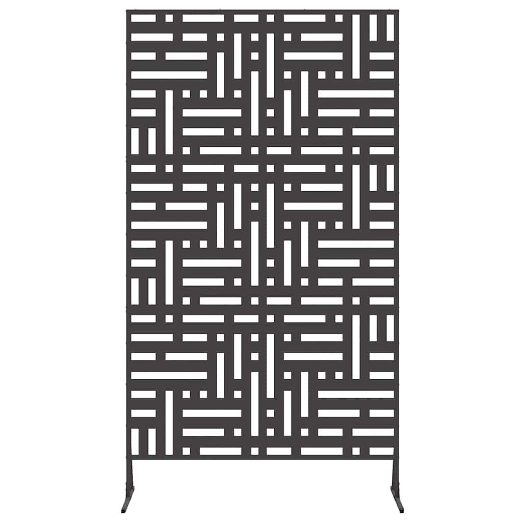 vidaXL Paravent 100 x 50 x 180 cm Sichtschutz 180 cm schwarzer Stahl Paravent