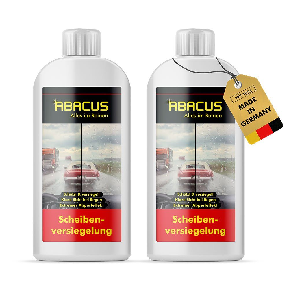 Lotusversiegelung, Abperleffekt, Glasversiegelung, mit Lotuseffekt bekannte Magic mit Nanoversiegelung, Deutschlands Fleet Scheibenversiegelung Scheibenversiegelung 2 (Regenabweiser 2x250ml), ABACUS St.,