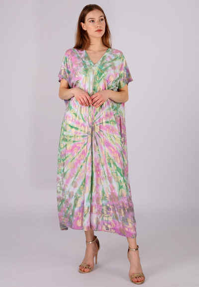 YC Fashion & Style Maxikleid Boho Batik-Maxikleid mit Relax-Fit Alloverdruck, Basic, Boho, Casual