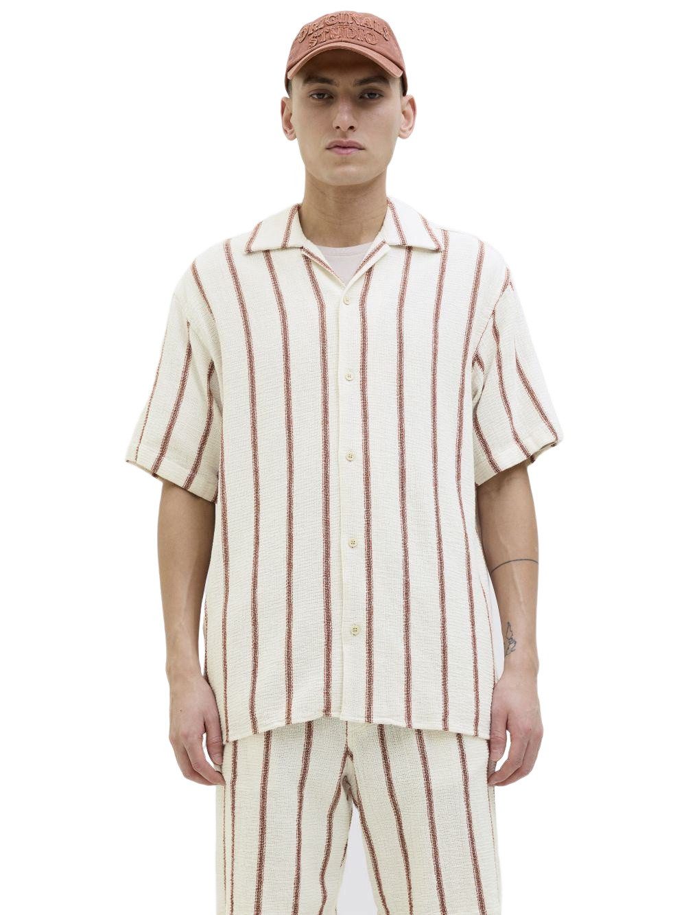 Jack & Jones Herren Kurzarm Hemd JORCOBA STRIPE RESORT SHIRT SS - Relaxed F günstig online kaufen