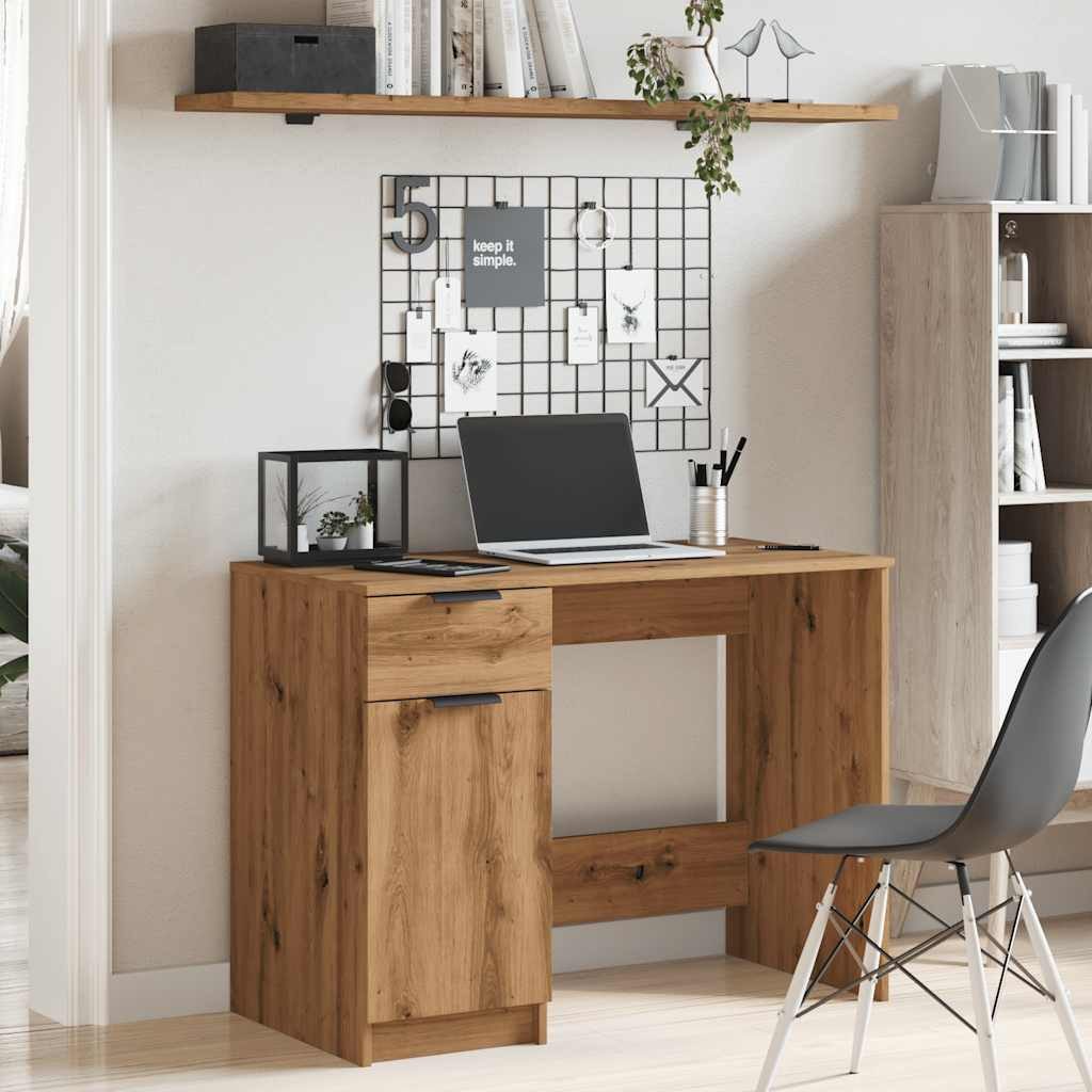 vidaXL Schreibtisch NA Schreibtisch Artisan-Eiche 100x50x75 cm Spanplatte