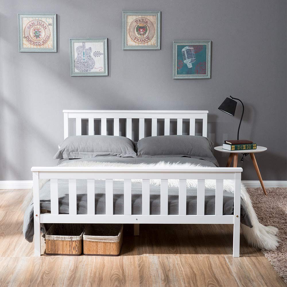 Flieks Massivholzbett, Doppelbett Ehebett Bettgestell 140x200cm günstig online kaufen