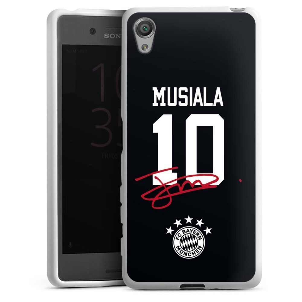 DeinDesign Handyhülle FC Bayern München Jamal Musiala FCB Musiala 10, Sony Xperia X Silikon Hülle Bumper Case Handy Schutzhülle