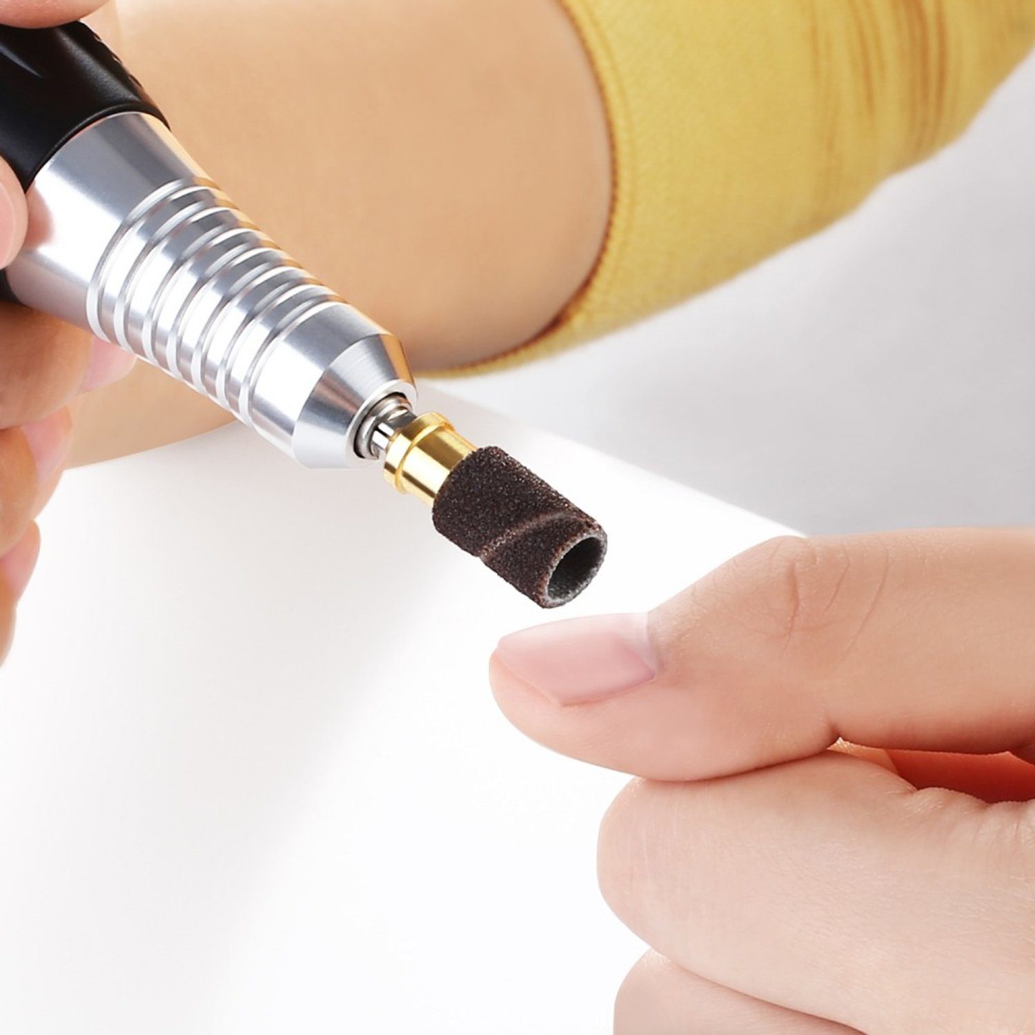 JCMaster Maniküre-Pediküre-Set, 100x Nagelfräser Schleifhülsen 150# Körnung