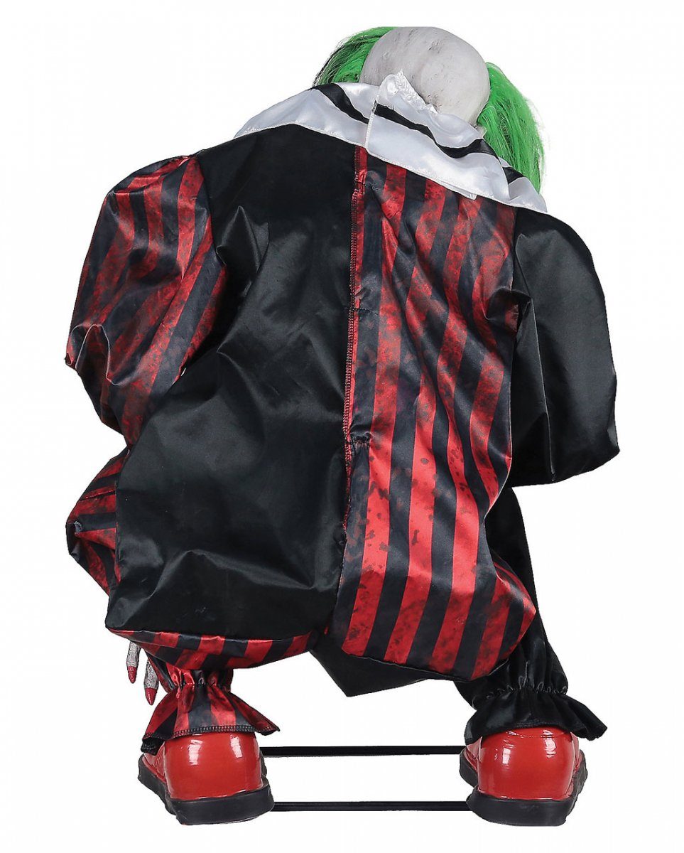 Horror-Shop Dekoobjekt Hockender Horror Clown Animatronic mit Bewegung un