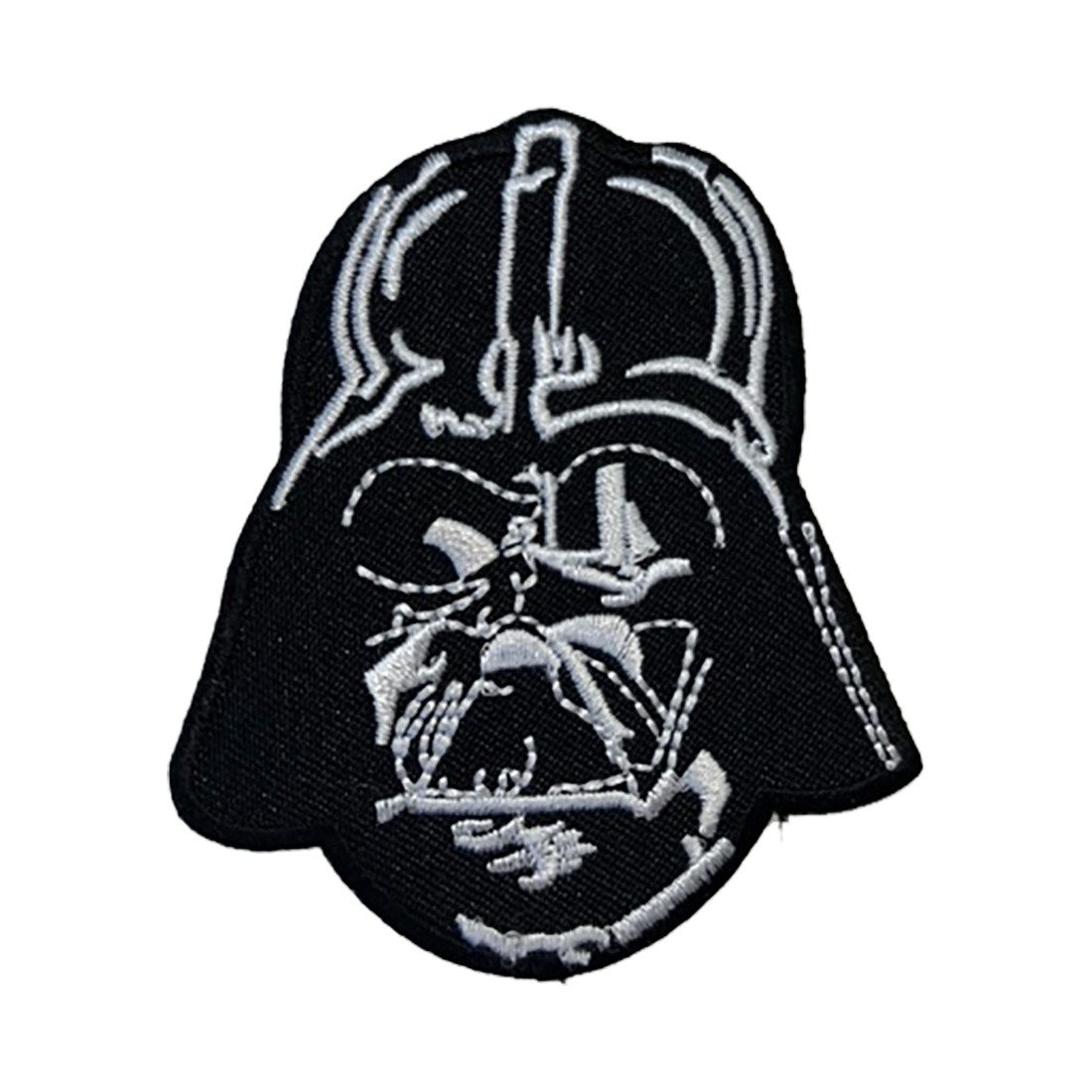 Disney Aufnäher Bügelbild, Aufbügler, Applikationen, Patches, Flicken, zum aufbügeln, Polyester, Darth Vader 2 - Größe: 9,7 x 6 cm