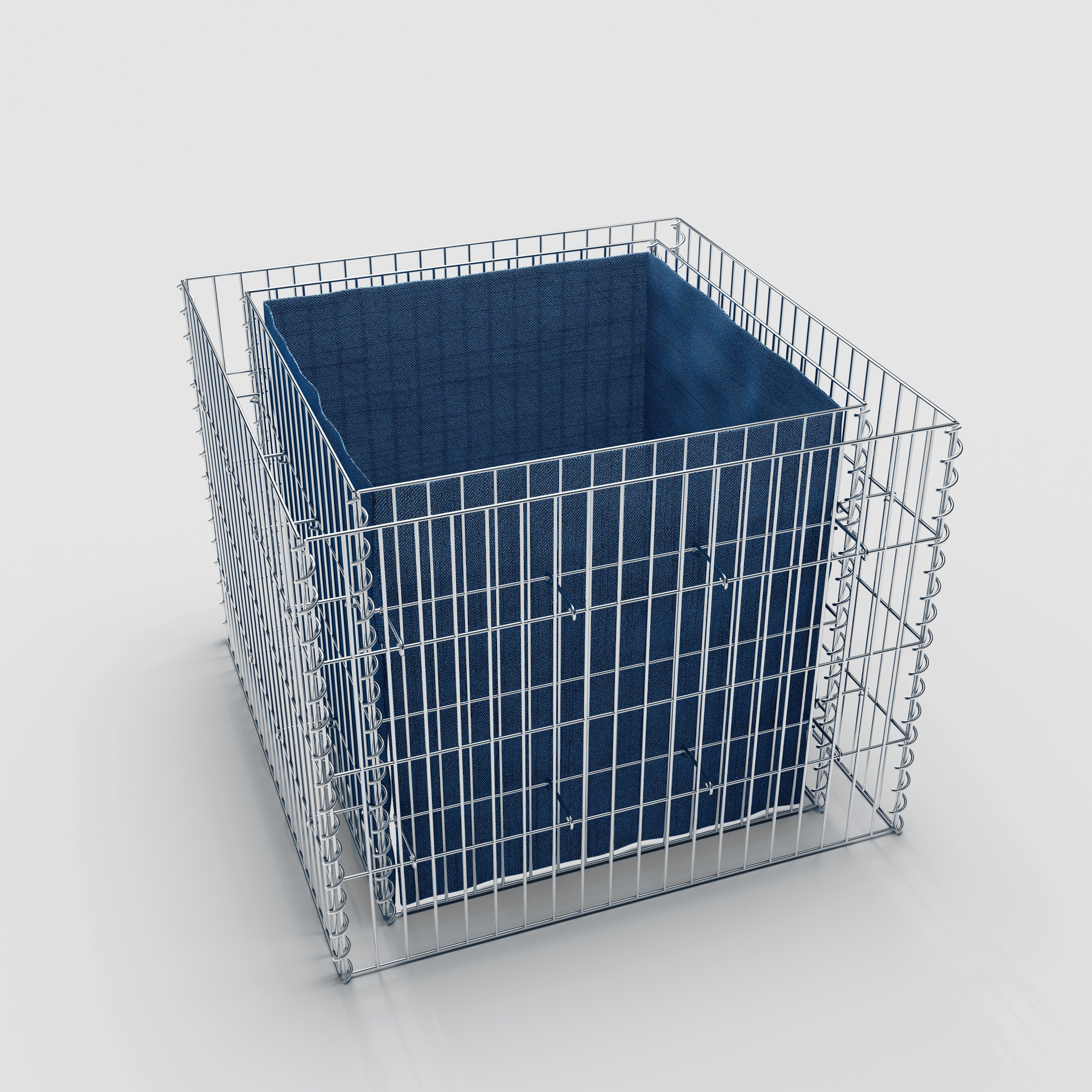 Gabiona Hochbeet Hochbeet eckig 100 cm x 80 cm x 80 cm (L x H x T), Maschenweite 5 x (Hochbeet eckig 100 cm x 80 cm x 80 cm (L x H x T), Maschenweite 5 x 20 cm, Wandstärke 10 cm (ohne Bodengitter), 5 x 20