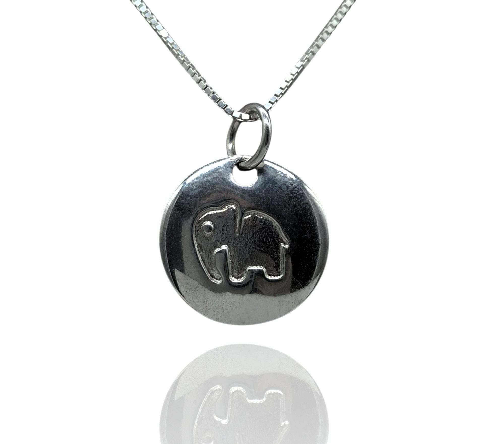 NAHLE Kette mit Anhänger Silber Elefanten Kette Talisman Kinder Kette Damen Schmuck (2-tlg., inkl. Schmuckbox), schöner Talisman aus 925 Silber