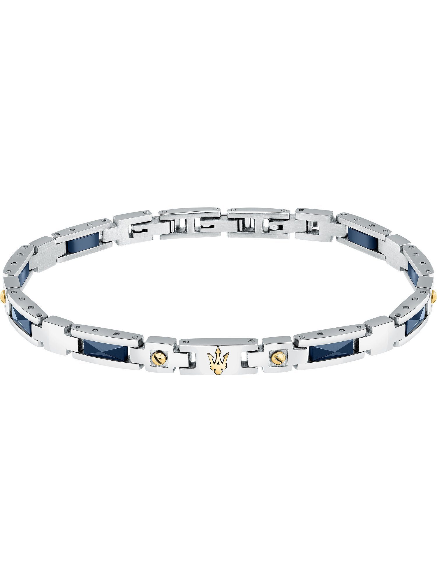 Edelstahlarmband Maserati Herren-Armband Edelstahl, Keramik