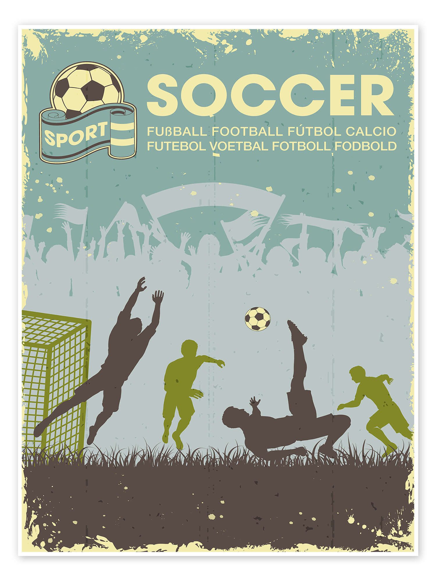 Posterlounge Плакат TAlex, Fußball, Jugendzimmer Illustration