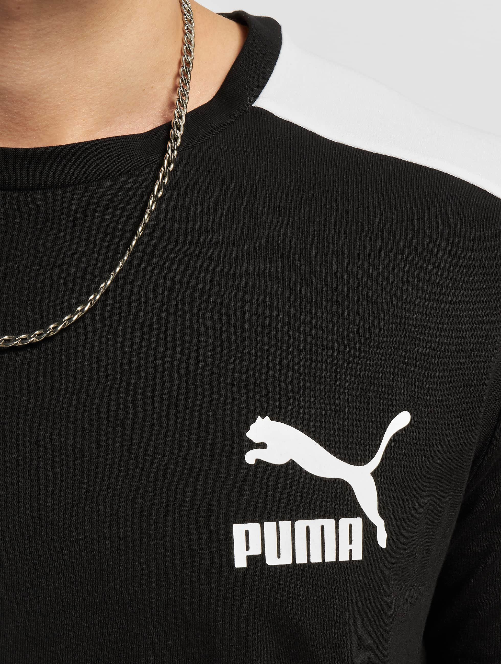 Herren Iconic T7 PUMA Black T-Shirt Puma T-Shirt (1-tlg)
