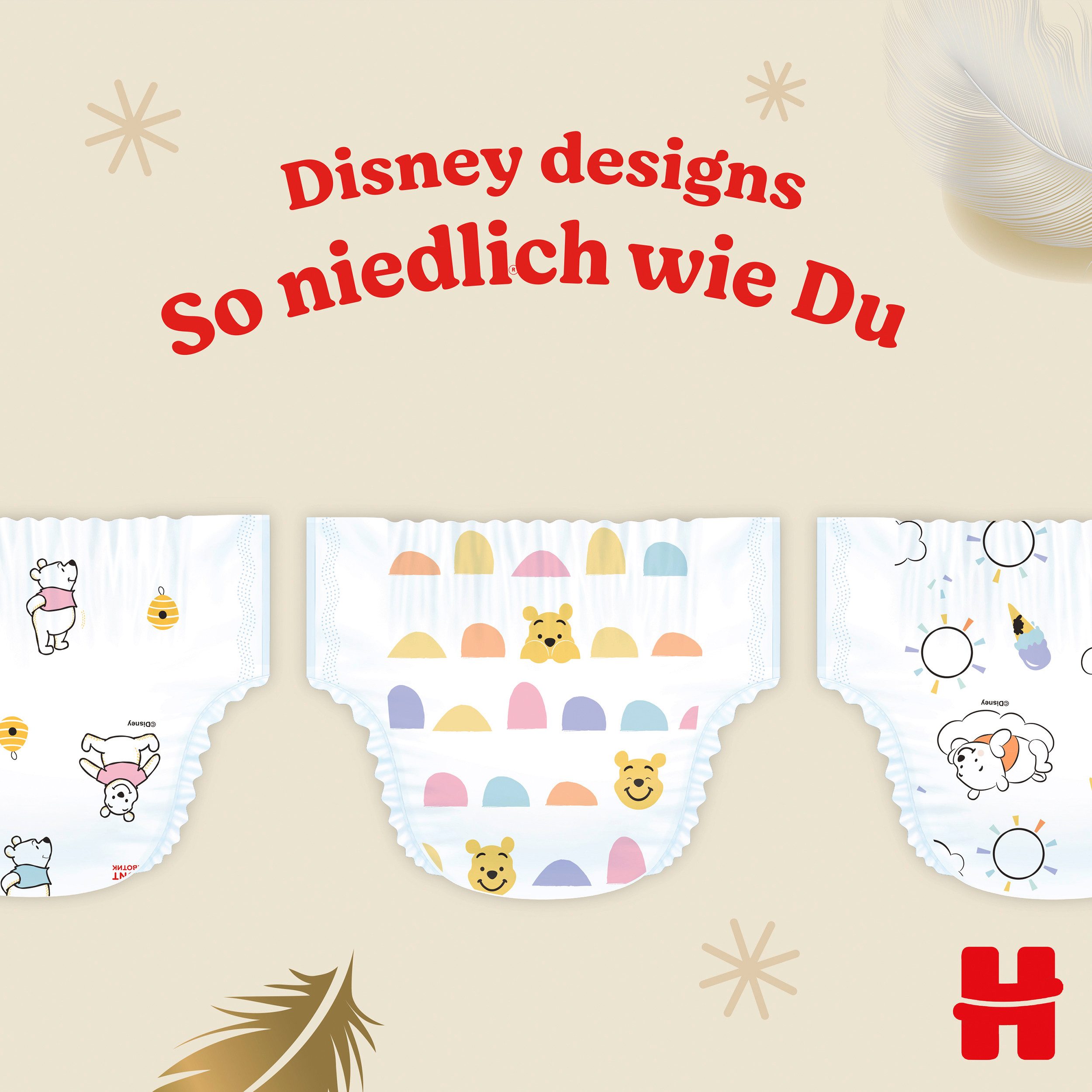 HUGGIES Windeln Extra Care Babywindeln mit Disney-Design Größe 5, 100 Windeln