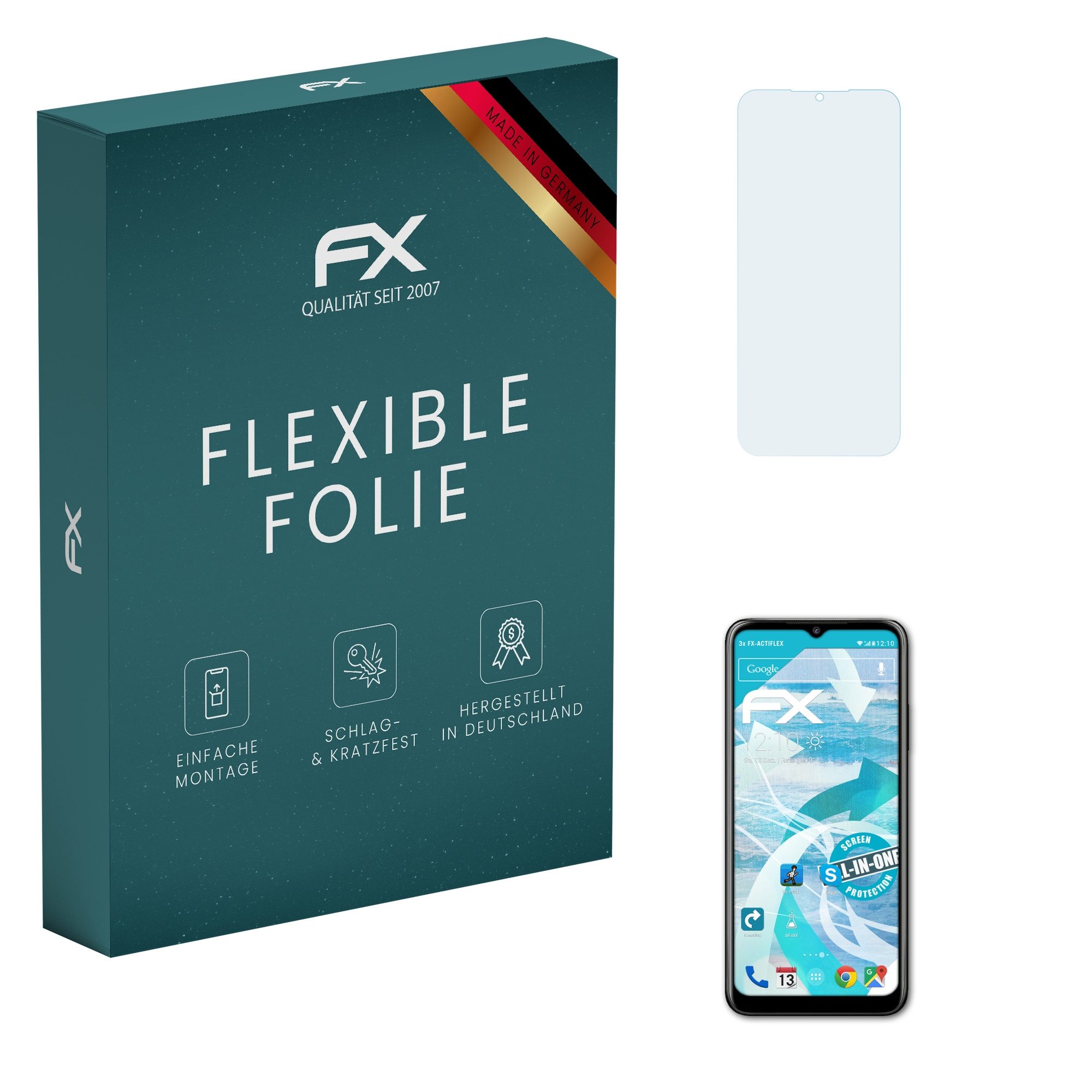 atFoliX Schutzfolie Displayschutzfolie für Nokia G400, (3 Folien), Ultraklar und flexibel