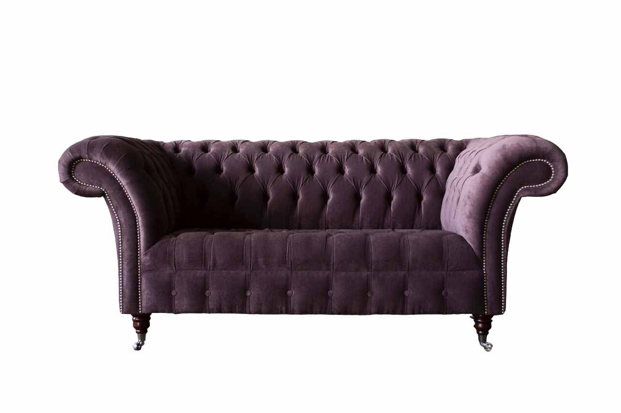 Sofa Chesterfield Klassisch Couch Textil Chesterfield-Sofa, Sofas JVmoebel Wohnzimmer Design