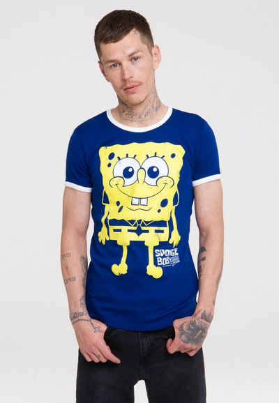 LOGOSHIRT T-Shirt Spongebob mit Spongebob Schwammkopf-Print