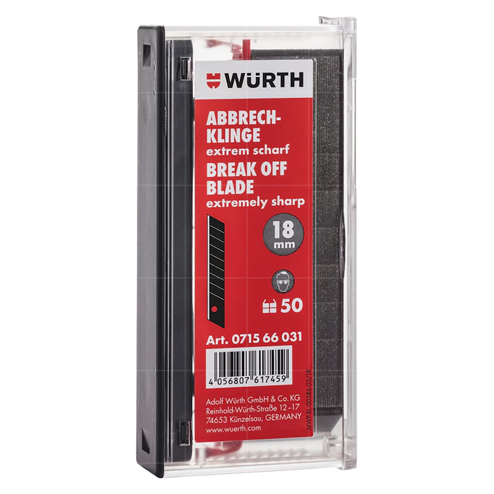 Würth Cuttermesser 50 ABBRECHKLINGEN 18 MM günstig online kaufen