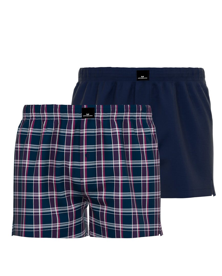 blue dark check
