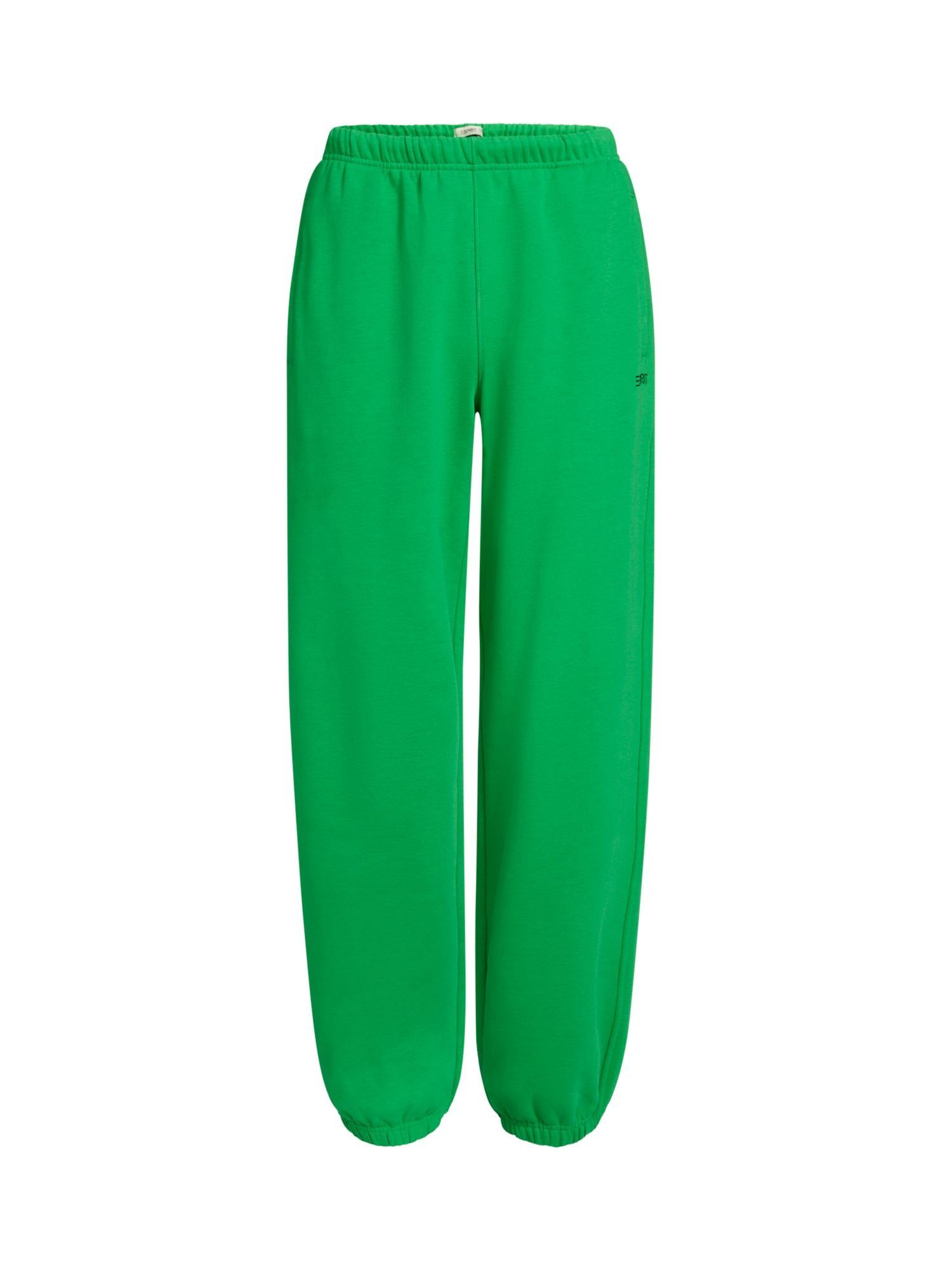 Baumwollfleece GREEN Jogginghose Esprit Logo-Sweatpants aus