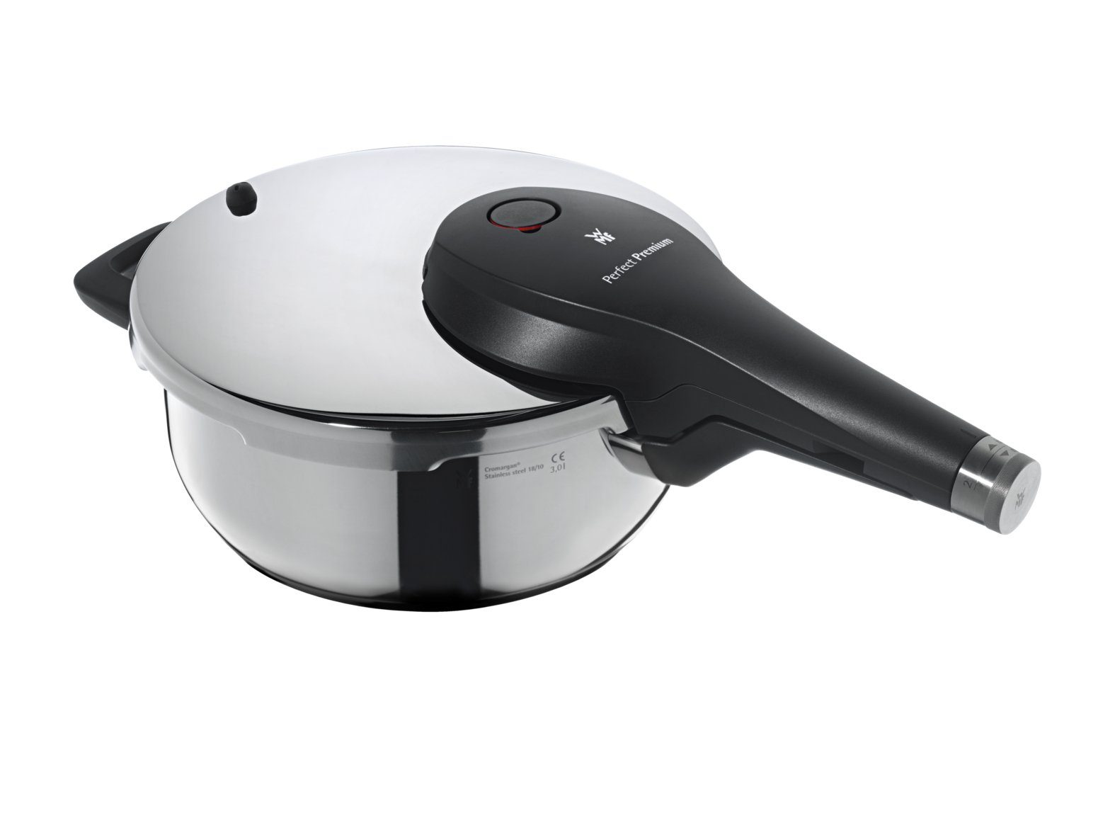WMF Schnellkochtopf Perfect Premium One Pot Schnellkochtopf, 22 cm, 3,0 Liter, Cromargan® Edelstahl rostfrei 18/10 (1x Dampf-/ Druckkochtopf ohne Einsatz (Volumen 3,0l, Ø 22 cm) mit Deckel und Dichtungsring, 1-tlg., 1x Dampf-/ Druckkochtopf ohne Einsatz mit Deckel und Dichtungsring), One Pot