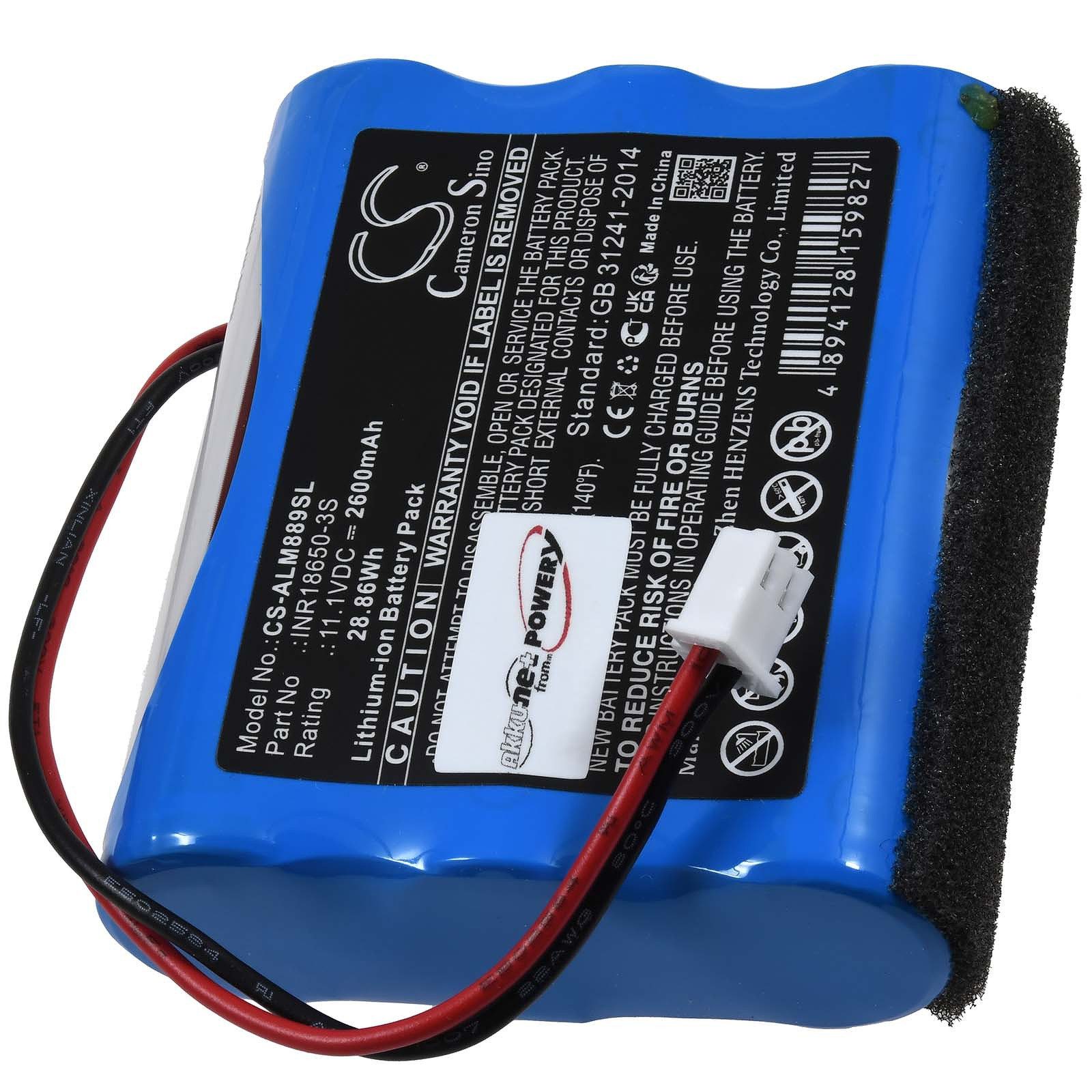 Powery Akku für Altec Lansing Typ INR18650-3S Akku 2600 mAh (11.1 V)