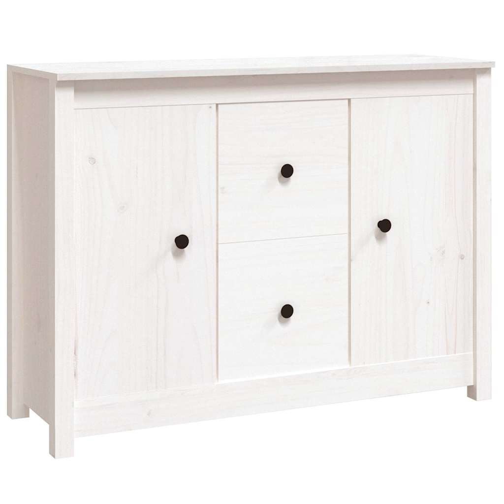 vidaXL Sideboard Sideboard Weiß 100x35x74 cm Massivholz Kiefer (1 St)